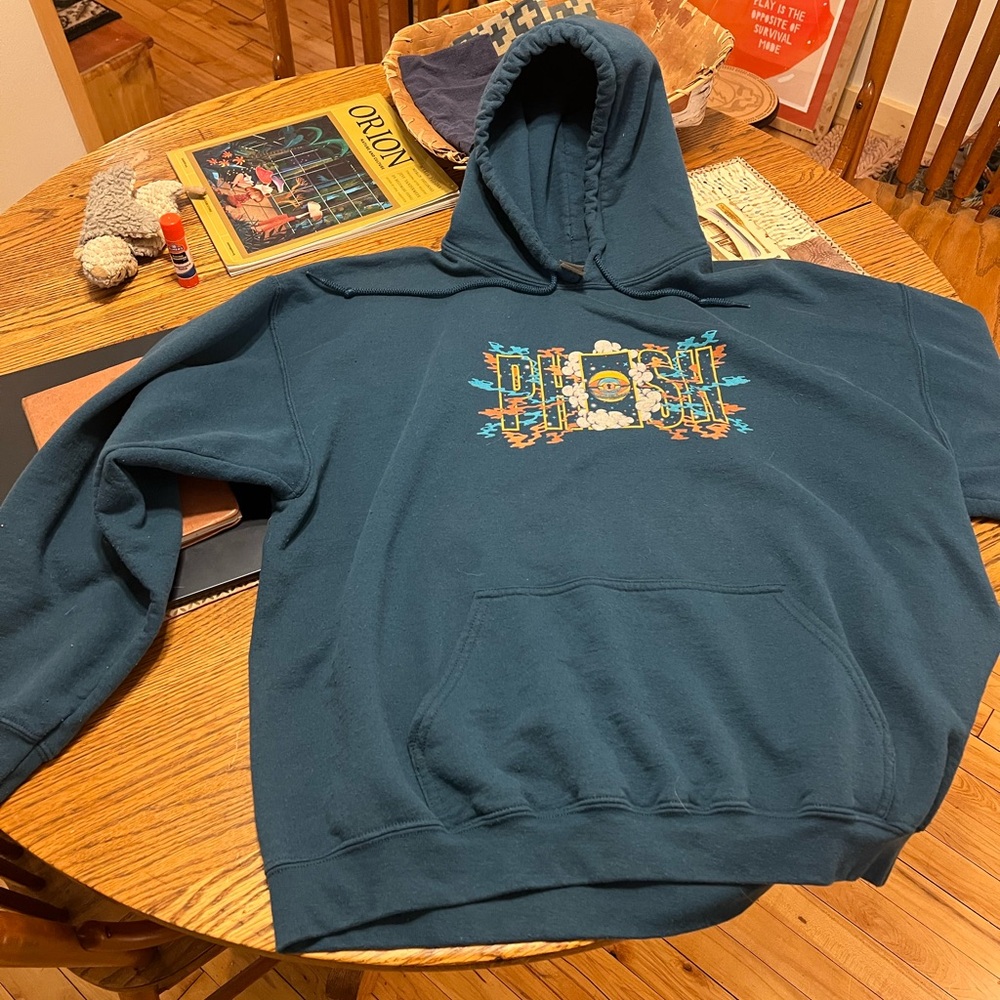 Men's Blue Graphic Hoodie